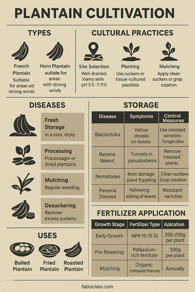 plantain cultivation 