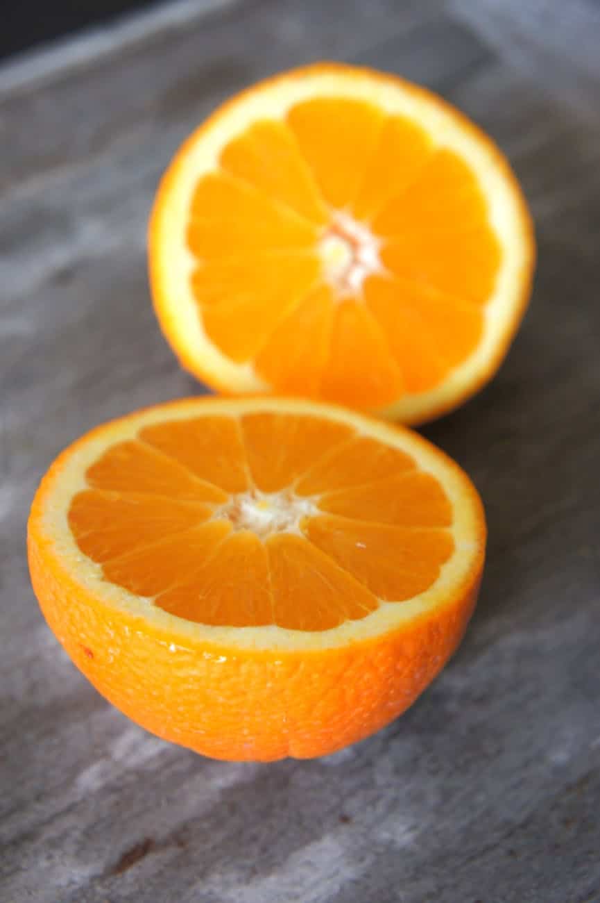 sliced orange fruit